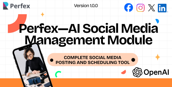 FlexSocial - Perfex AI Social Media Management and Marketing Module V.1.0.0
