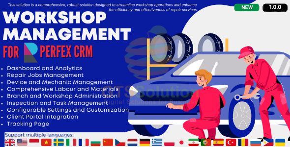Workshop Management module for Perfex CRM V.1.0.0