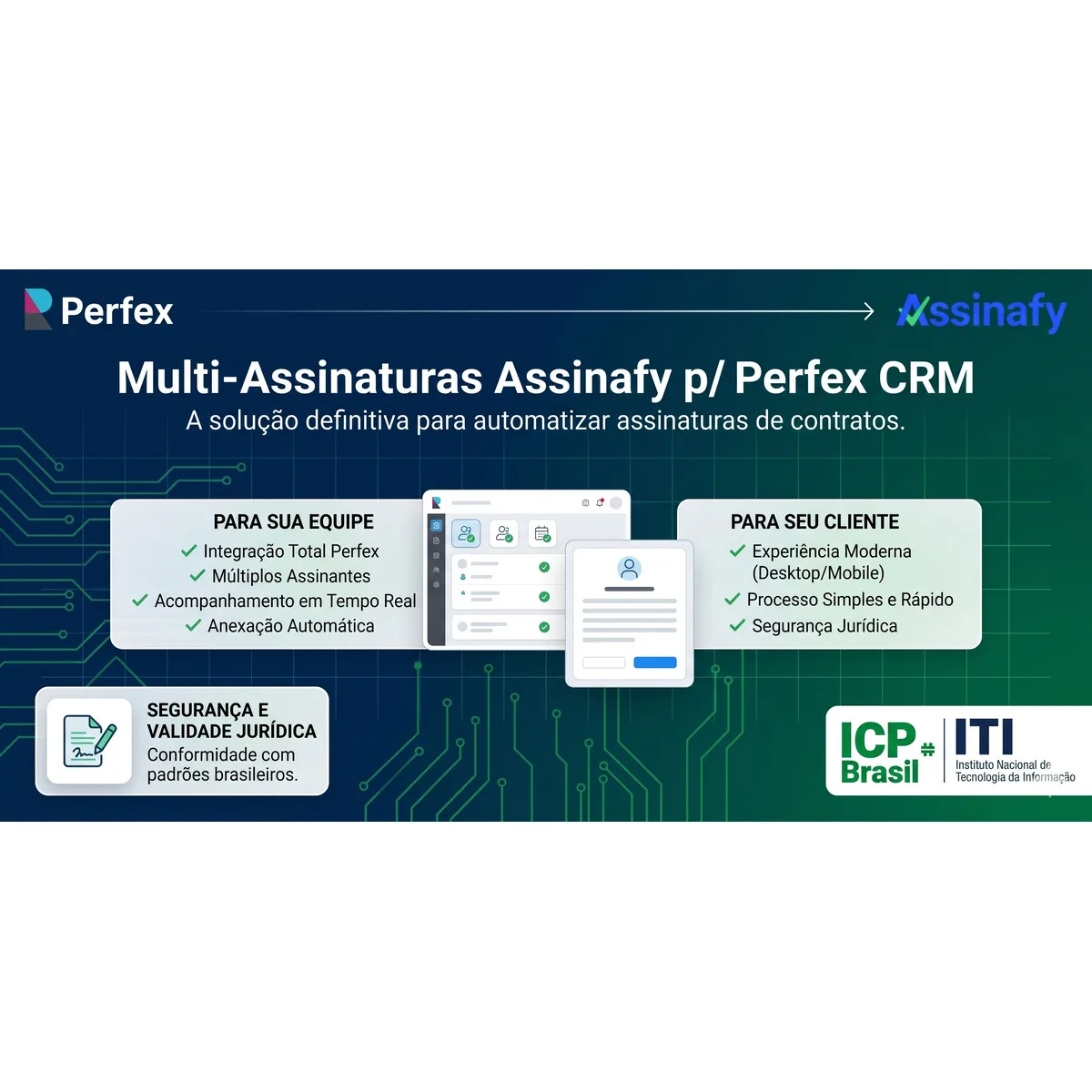 Multi-Assinaturas Assinafy para Perfex CRM - Acesso Vitalício