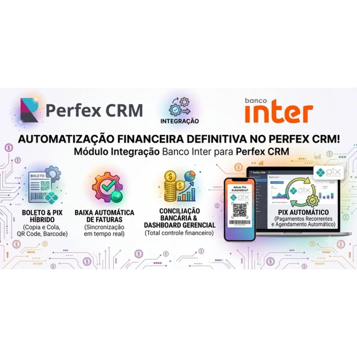 Modulo Banco Inter para Perfex CRM - Ilimitado